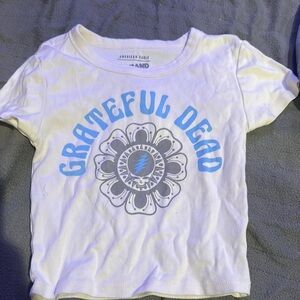 American Eagle Outfitters Grateful Dead Kids White T-Shirt